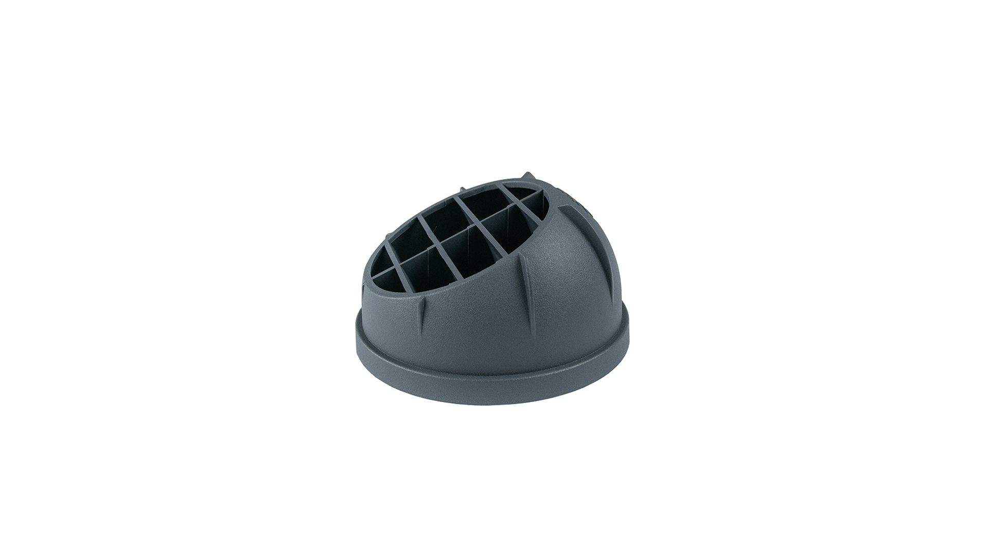 Semicircular air grille — Ø 60 mm / Color: Graphite grey / For Flange: ATR2-FD60-GR